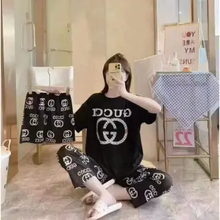 ست راحتی سه تیکه زنانه طرح گوچی