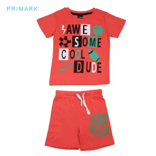 ست تیشرت شلوارک نخی پسرانه PRIMARK