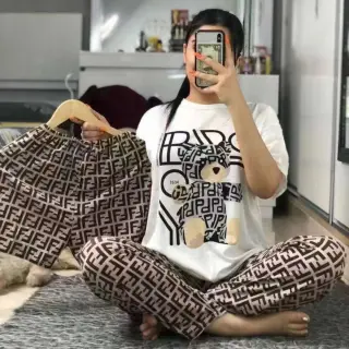 ست راحتی سه تیکه زنانه طرح دیور