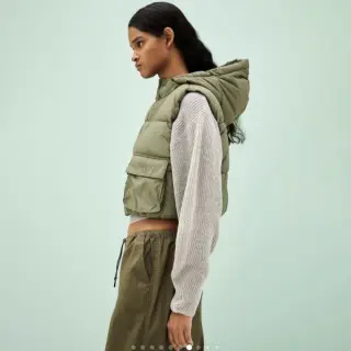 پافر کلاهدار برند H&M