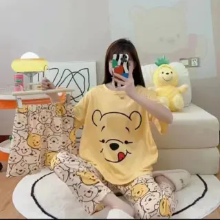 ست راحتی سه تیکه زنانه طرح پو