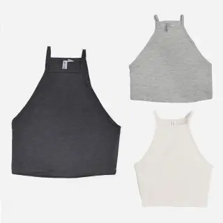 کراپ تاپ زنانه وارداتی برند H&M