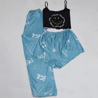 ست راحتی سه تیکه کراپ