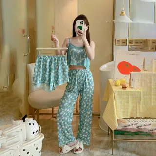ست راحتی سه تیکه کراپ