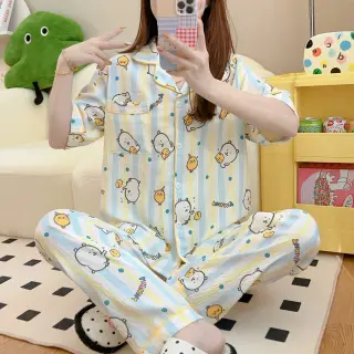 ست دوتیکه راحتی نخ موسلین