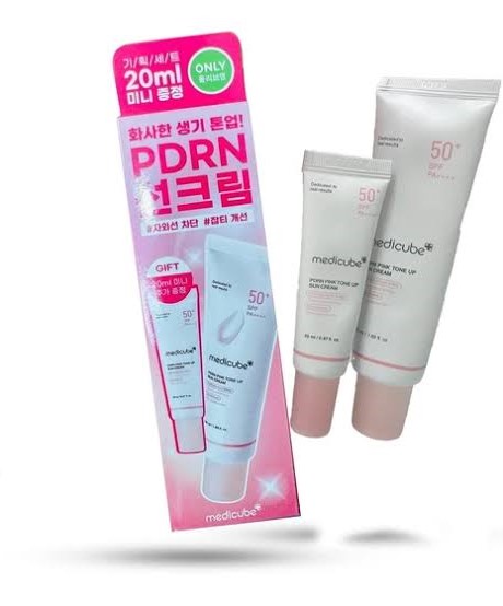 ضد آفتاب مدیکیوب PDRN Pink Tone Up Sun Cream SPF50+ PA++++