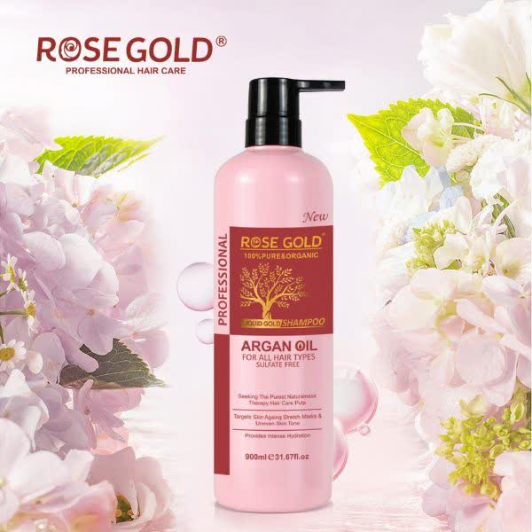 شامپو آرگان رز گلد Rose Gold Professional Hair Care حجم 900 میل