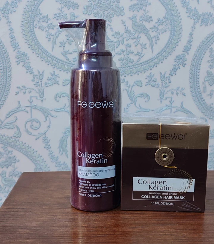 پک شامپو و ماسک مو FG Gewei Collagen Keratin