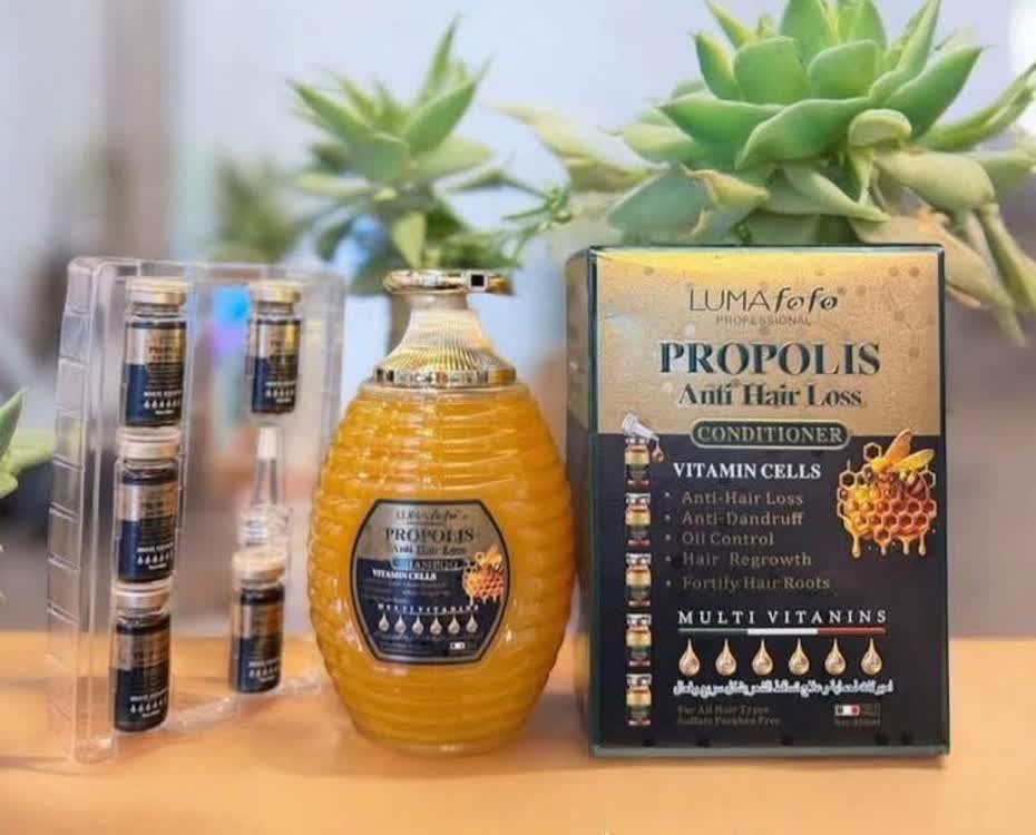 شامپو ضد ریزش لومافوفو Lumafofo Propolis Anti Hair Loss + ویال تقویت مو