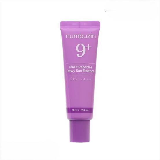 ضد آفتاب نامبوزین شماره ۹ Numbuzin No.9 NAD+ Peptides Dewy Sun Essence SPF50+ PA++++ | ضد آفتاب آبرسان و درخشان‌کننده پوست