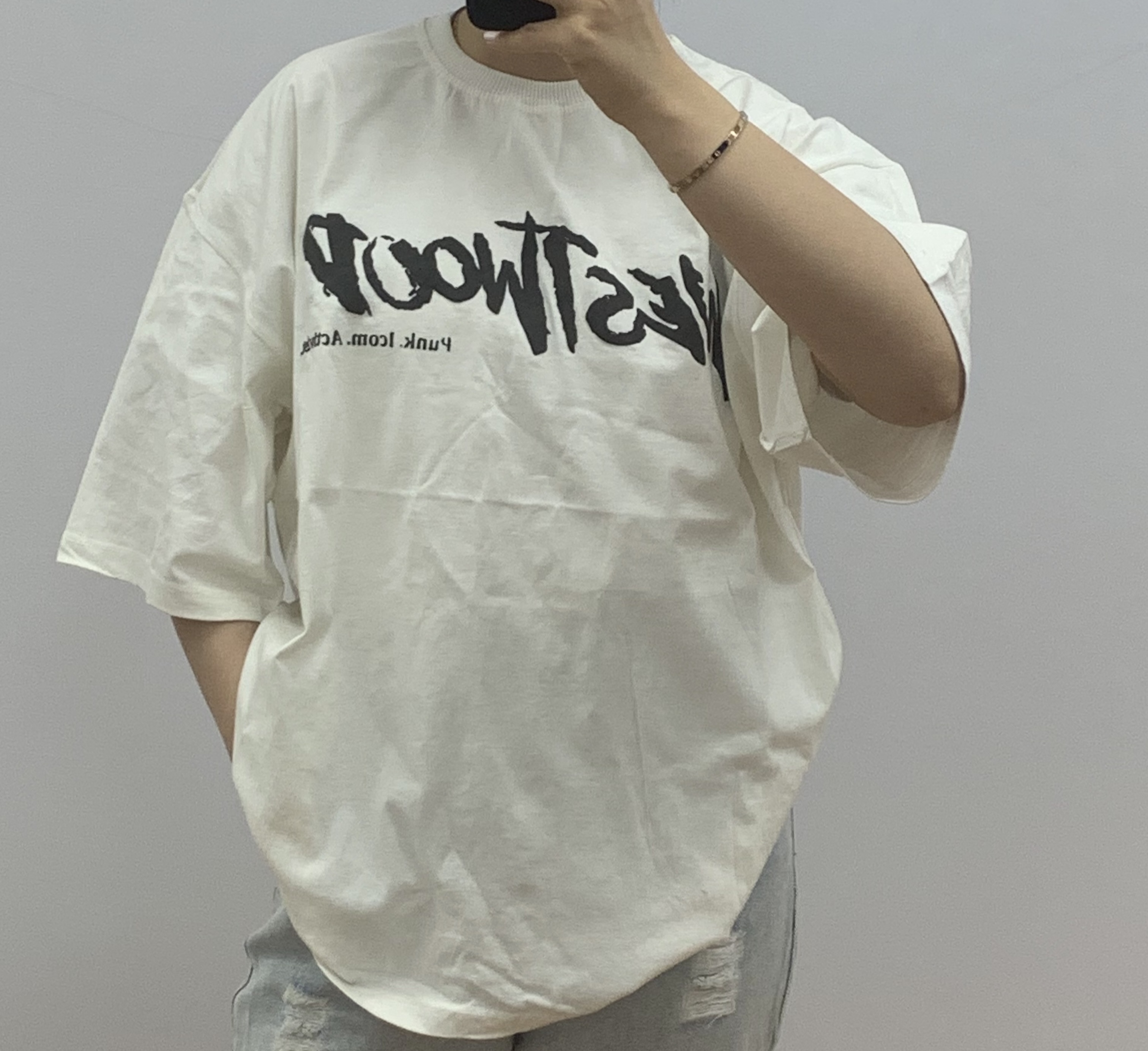 تیشرت لانگ طرح westwood