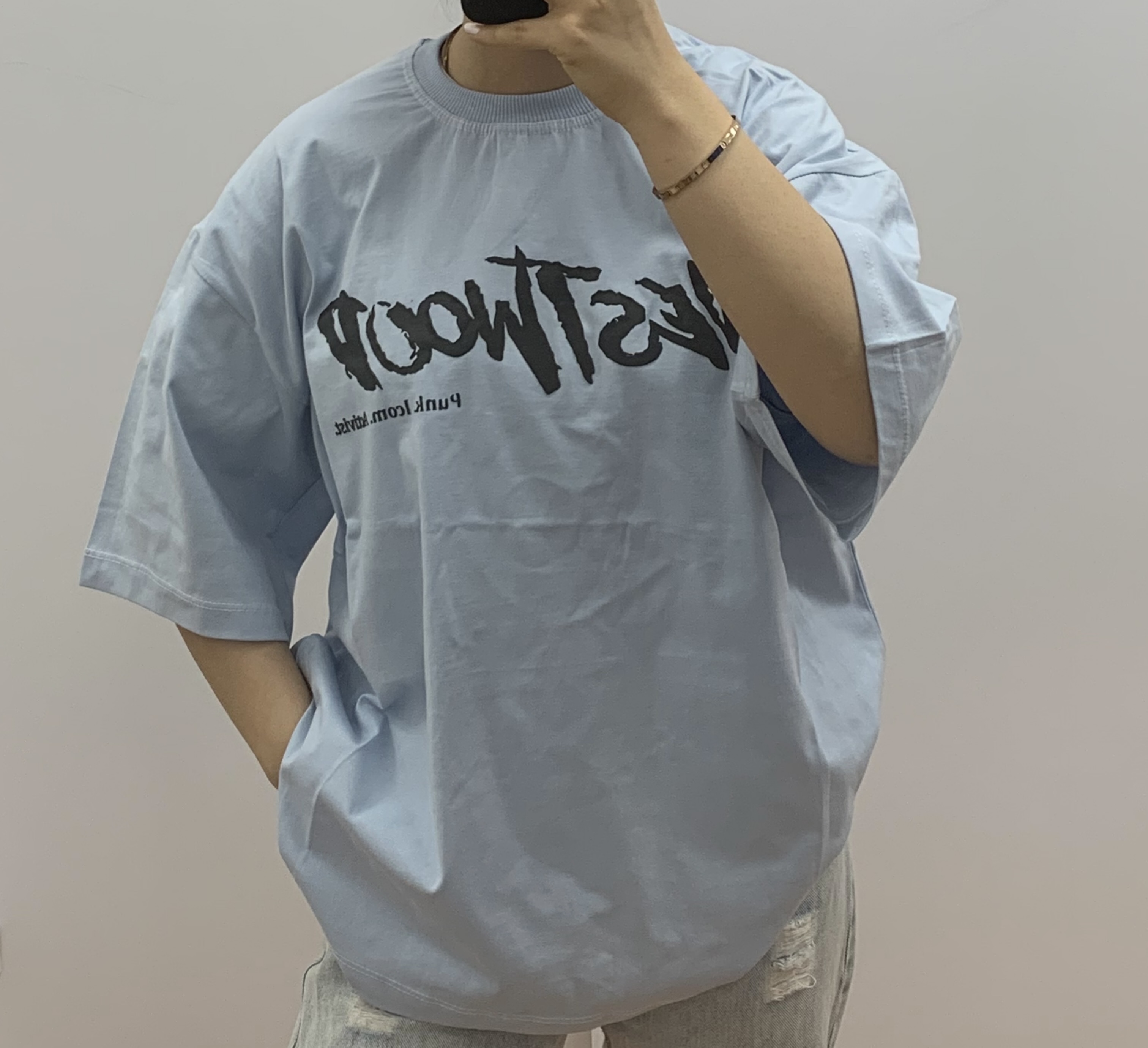 تیشرت لانگ طرح westwood