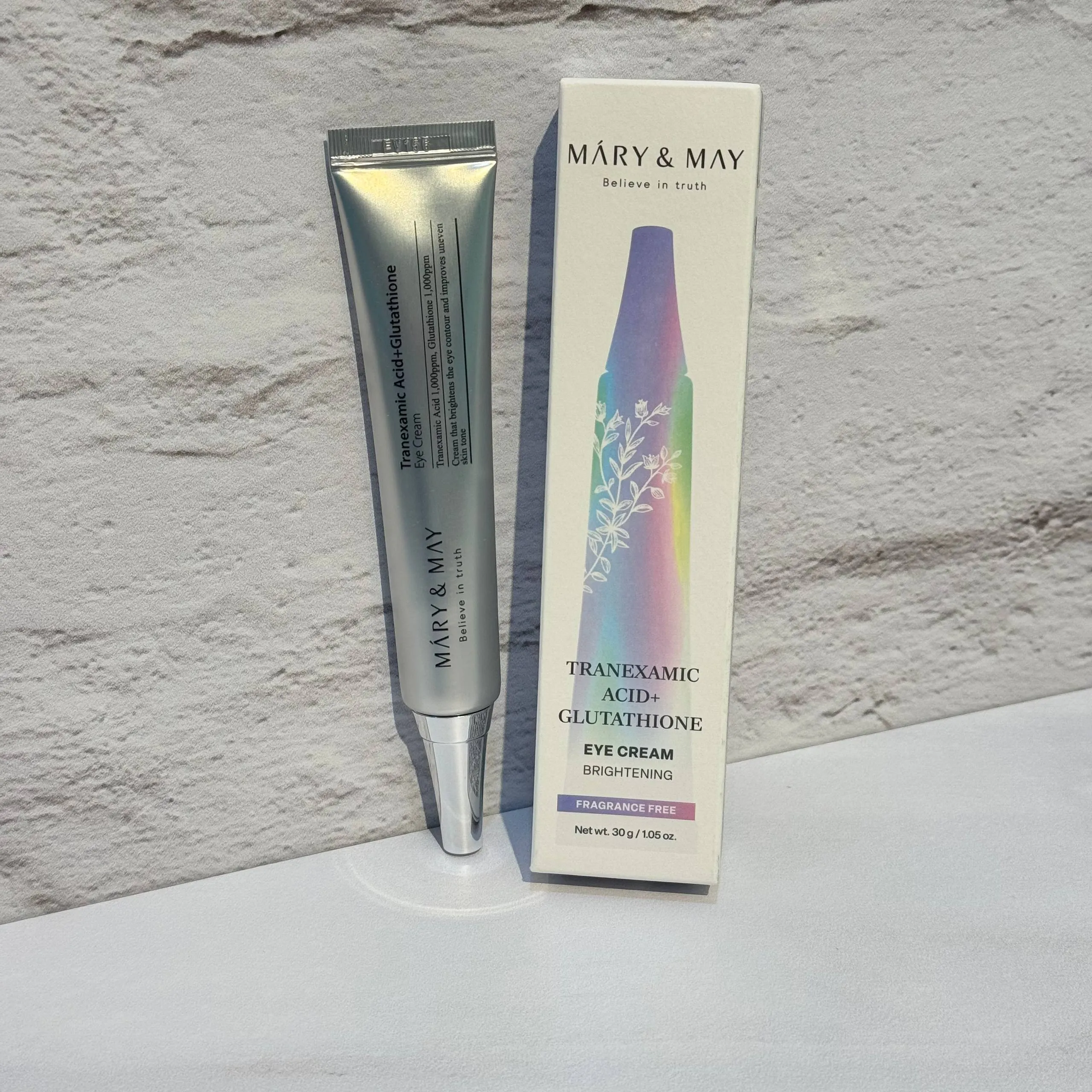 کرم دور چشم گلوتاتیون و ترانگزامیک اسید مری اند می 30 گرم | Mary & May Tranexamic Acid + Glutathione Eye Cream