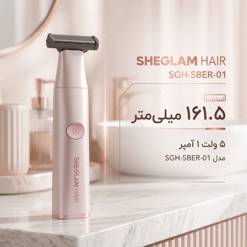 ماشین اصلاح برقی تک‌تیغه شیگلم SHEGLAM Smooth Moves Single-Blade Electric Razor