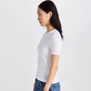 تیشرت دخترانه طرح کبریتی سفید برند COTTON ON
