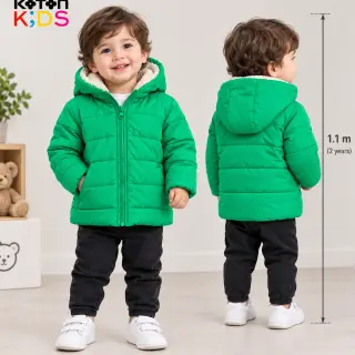 کاپشن داخل خز برند 2 تا 3 سال برند کوتون کیدز