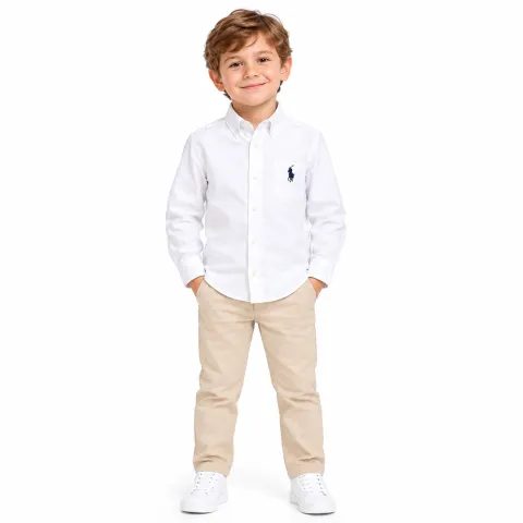 پیراهن پسرانه نخی برند POLO