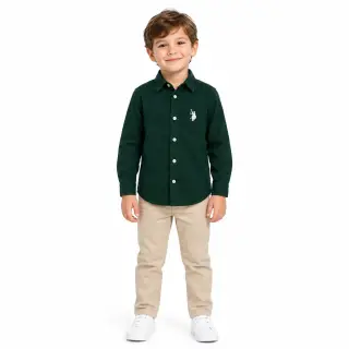 پیراهن پسرانه نخی برند POLO
