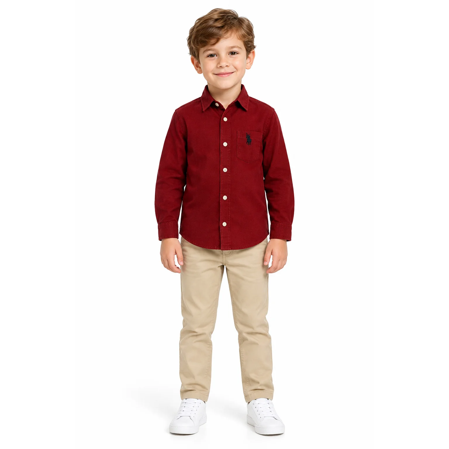 پیراهن پسرانه نخی برند POLO