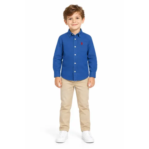 پیراهن پسرانه نخی برند POLO