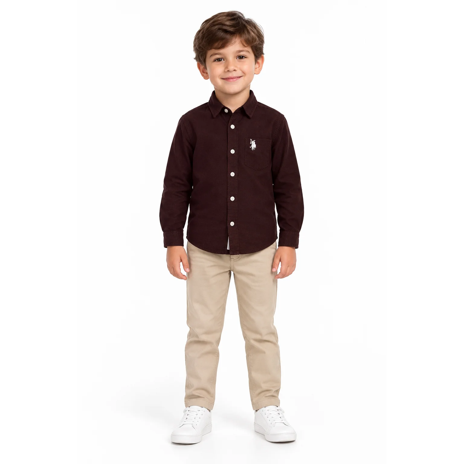 پیراهن پسرانه نخی برند POLO
