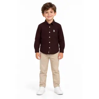 پیراهن پسرانه نخی برند POLO