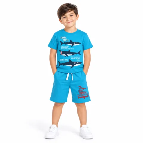 ست تیشرت شلوارک نخی پسرانه PRIMARK