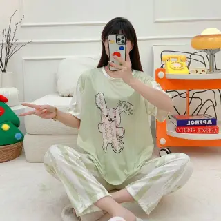ست دو تیکه راحتی زنانه طرح خرگوش