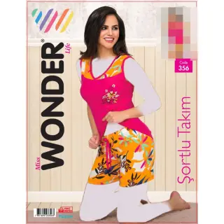 ست تیشرت شلوارک زنانه تکنور